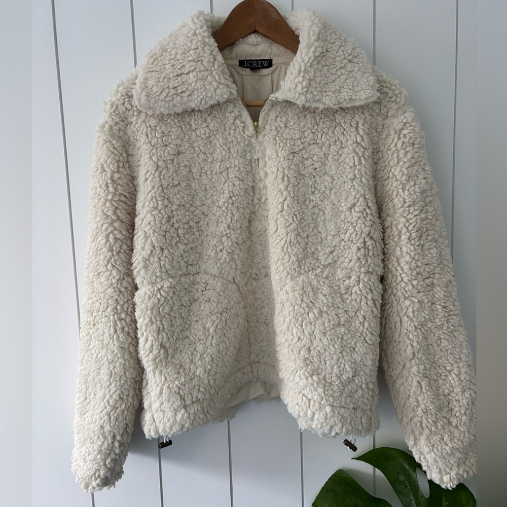 J. Crew Sherpa half-zip fleece pullover